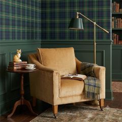 Cushioned Camel Arm Chair With Casters