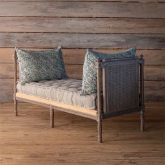 Cushioned Cane Day Lounger
