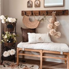 Cushioned Classics Farmhouse Seat Bench