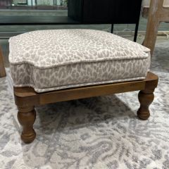 Cushioned Footed Ottoman