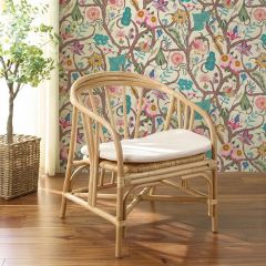 Cushioned Natural Rattan Dining Chair