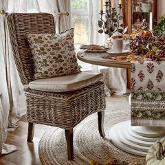 Cushioned Seat Rattan Dining Chair