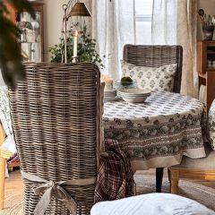 Cushioned Seat Rattan Dining Chair