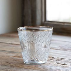 Cut Glass Votive Holder Set of 2