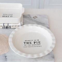 Beauty Is In The Pie Stoneware Baking Dish