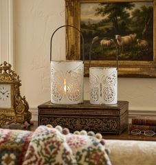 Cutout Butterfly Bucket Luminary Set of 2