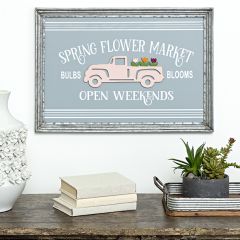 Flower Market Farm Truck Wall Decor
