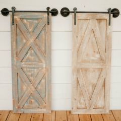 Rustic Barn Door Wall Décor Set of 2