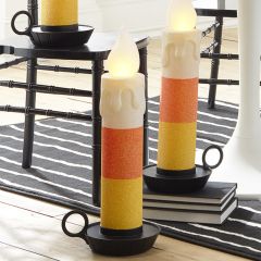 LED Candy Corn Candle