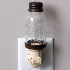 Mason Jar Style Night Light Set of 2