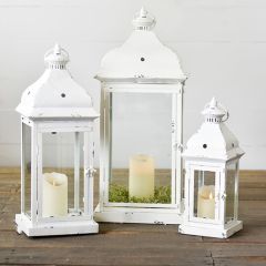 Decorative Farmhouse Candle Lantern Set of 3