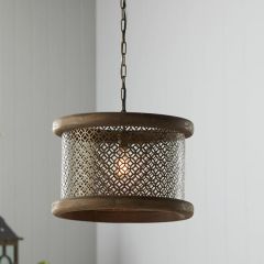 Modern Farmhouse Drum Pendant Light