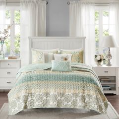 6 Piece Modern Cottage Coverlet Set
