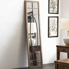 Rectangular Windowpane Full Length Mirror