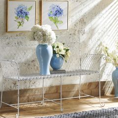 French Wire Garden Bench