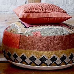 Kilim Pouf Ottoman