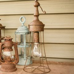 Metal Cage LED Lantern