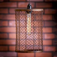 Chicken Wire Mesh Dome Pendant Light