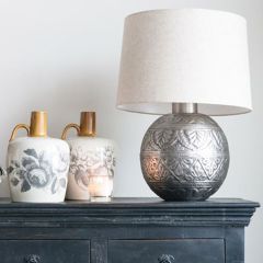 Nickel Finish Table Lamp