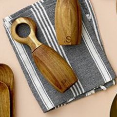 Woven Stripe Tea Towels Set of 2