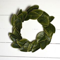Simple Magnolia Leaf Wreath