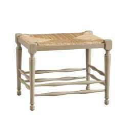 Hand Woven Single Seat Reed Bench