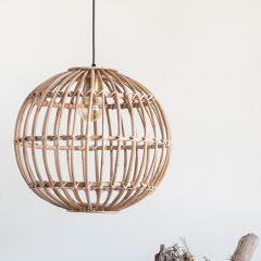 Rattan Globe Pendant Light