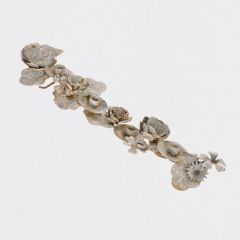 Metal Floral 4 Candle Taper Holder