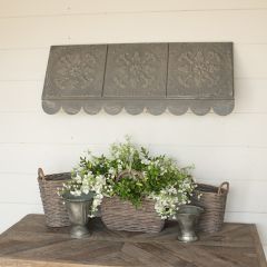 Daisy Medallion Scalloped Tile Awning