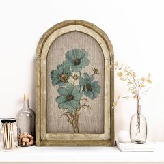Daisy Stems Framed Linen Wall Art