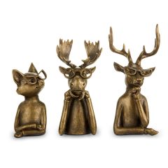 Dapper Forest Friend Figures Set of 3