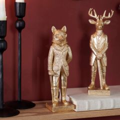 Dapper Fox with Cane Figurine