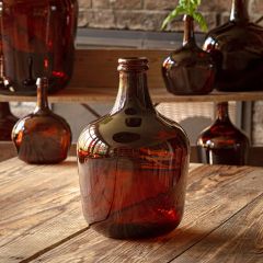 Dark Brown Demi John Bottle 16.5 Inch