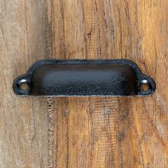 Dark Cast Iron Drawer Pull 3.5 Inch