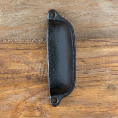 Dark Cast Iron Drawer Pull 4 Inch