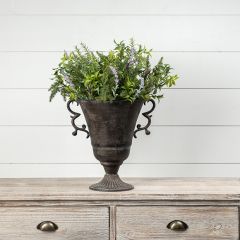 Dark Metal Trophy Vase