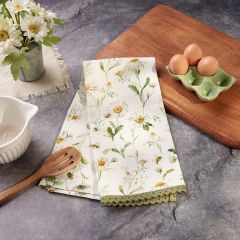 Darling Daisy Lace Kitchen Towel Set of 2