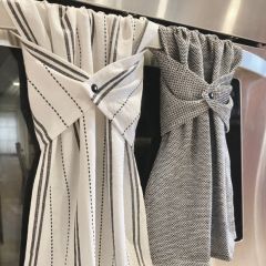 Dashing Stripes Patterned Kitchen Towel Set of 2