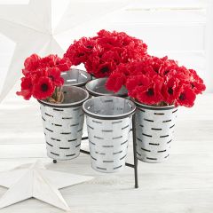 Olive Bucket Tabletop Organizer