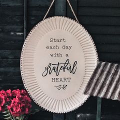 Grateful Heart Plate Plaque