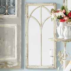 Wood Framed Farmhouse Accent Mirror