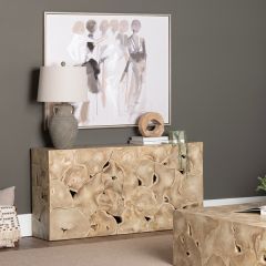 Natural Teak Wood Console Table