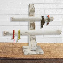 Wood Jewelry Holder With 2 Bars