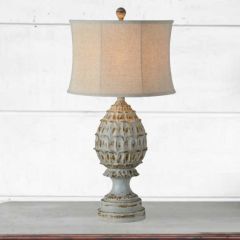 Distressed Farmhouse Table Lamp