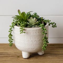 Debossed Aztec Planter