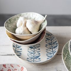 Debossed Stoneware Serving Platter