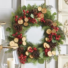 Berry and Orange Slice Wreath