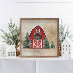 December Barn By Julia Purinton Wall Art