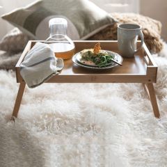 Decorative Bamboo Folding Bed Tray