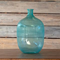 Decorative Blue Green Bottle Vase 22 Inch